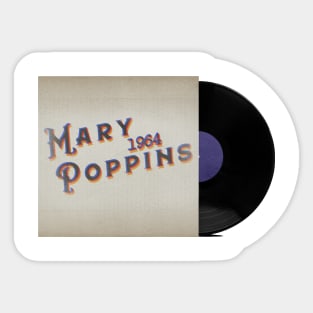 RETRO VINYL MARY POPPINS 60s Sticker